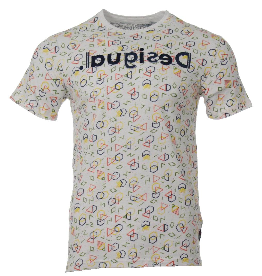 Desigual Rundhals T-Shirt - Weiß