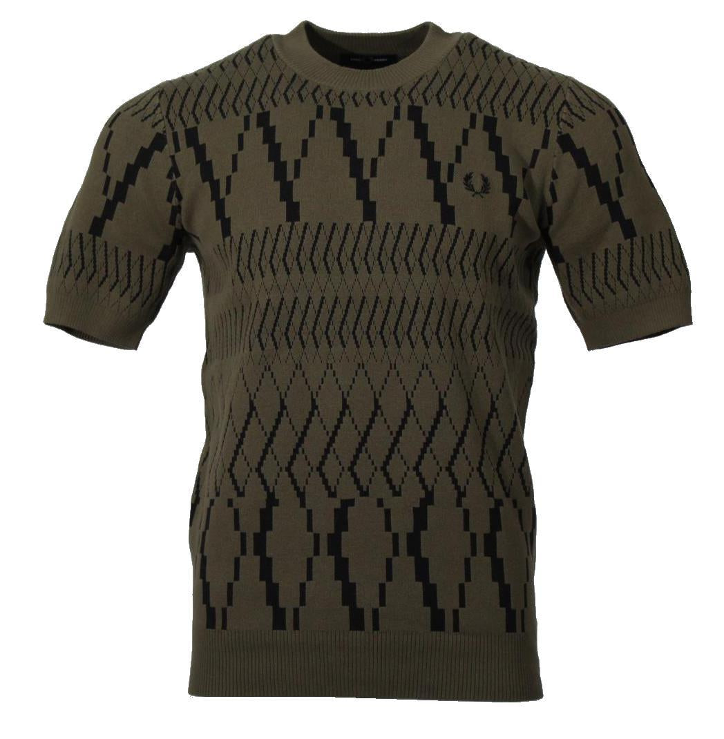 Fred Perry Shirt - K5552 - Grün/Schwarz