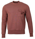 Fred Perry Rundhals Pullover - M6805 - Whiskey Brown