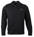 Fred Perry Ripstop Tricot Overshirt - M6631 - Schwarz
