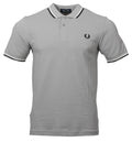 Fred Perry Polo - M3600 - Hellgrau/Schwarz/Weiß