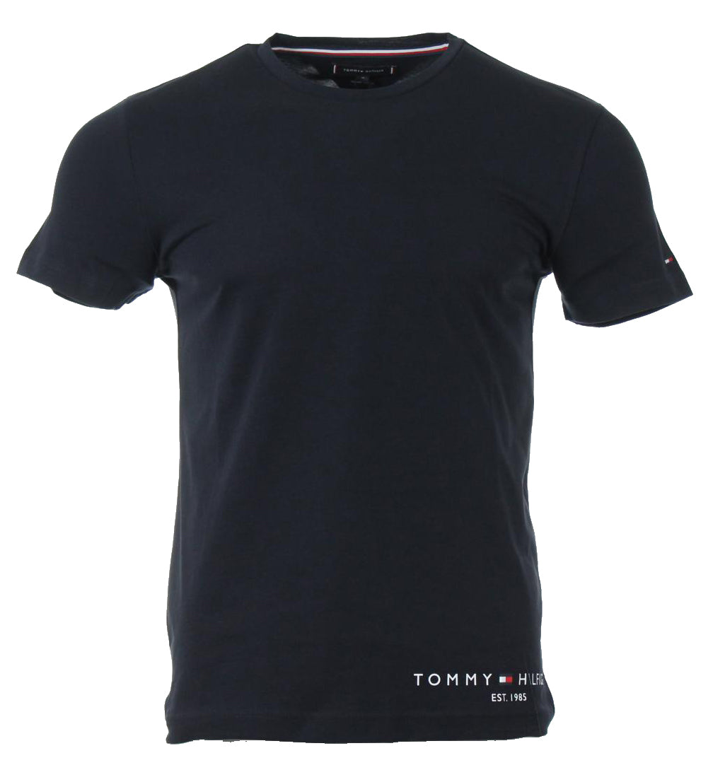 Tommy Hilfiger Rundhals T-Shirt - Schwarz