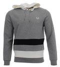 Fred Perry Kapuzenpullover - M3577 - Grau/Weiß/Navy
