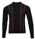 Fred Perry Langarm-Polo - K6537 - Schwarz