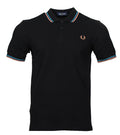 Fred Perry Polo - M3600 - Schwarz/Braun/Blau