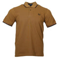 Fred Perry Polo - M12 - Dark Caramel