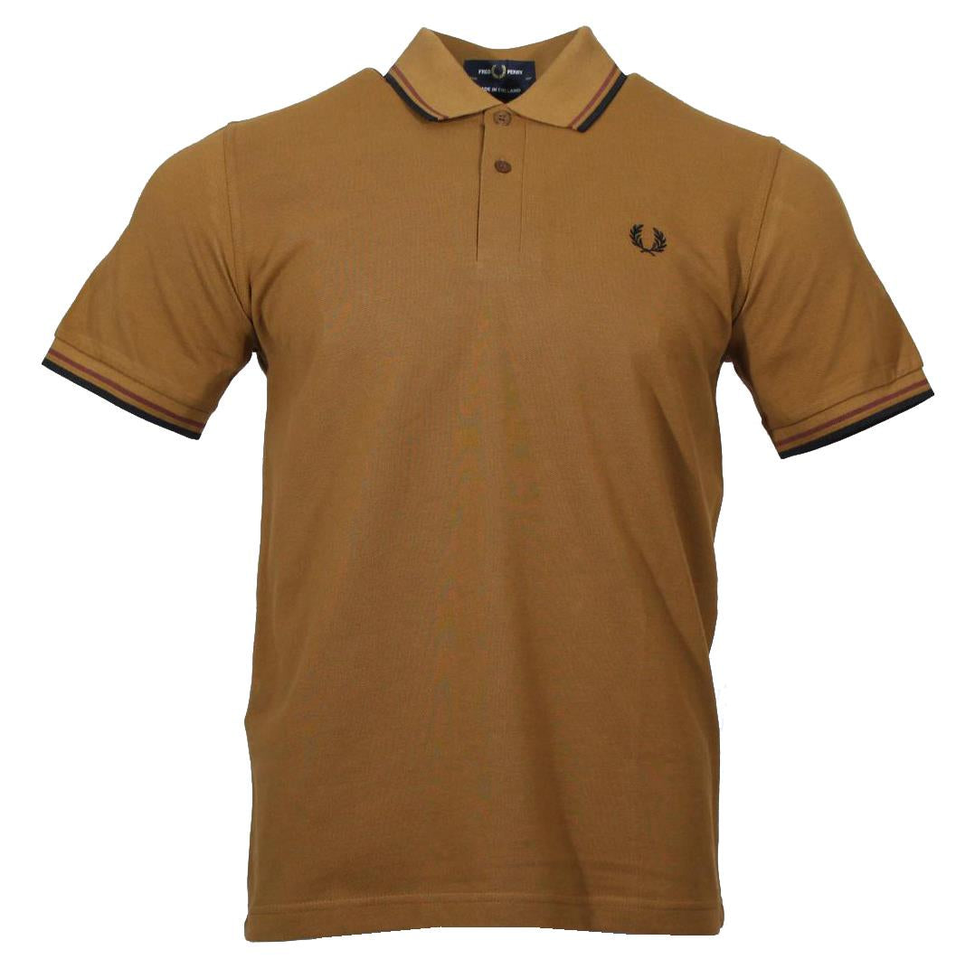 Fred Perry Polo - M12 - Dark Caramel
