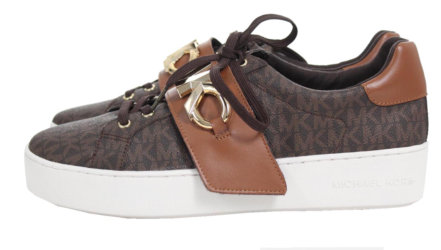 Michael Kors Sneakers - Poppy Facet Sneaker - Brown Luggage