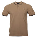 Fred Perry Polo - M3600 - Braun/Schwarz/Braun