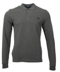 Fred Perry Langarm Polo - M6006 - Dunkelgrau