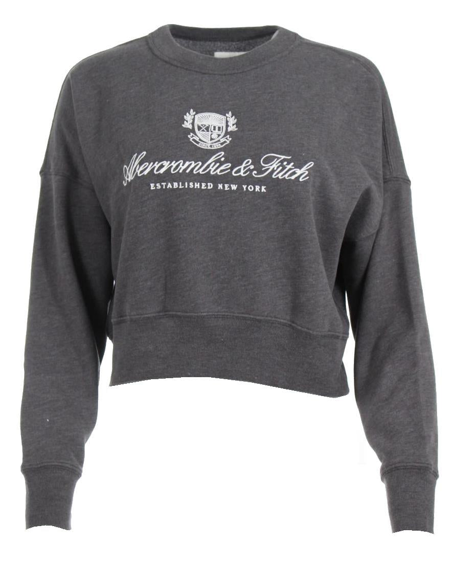 Abercrombie & Fitch Crop Pullover - Grau