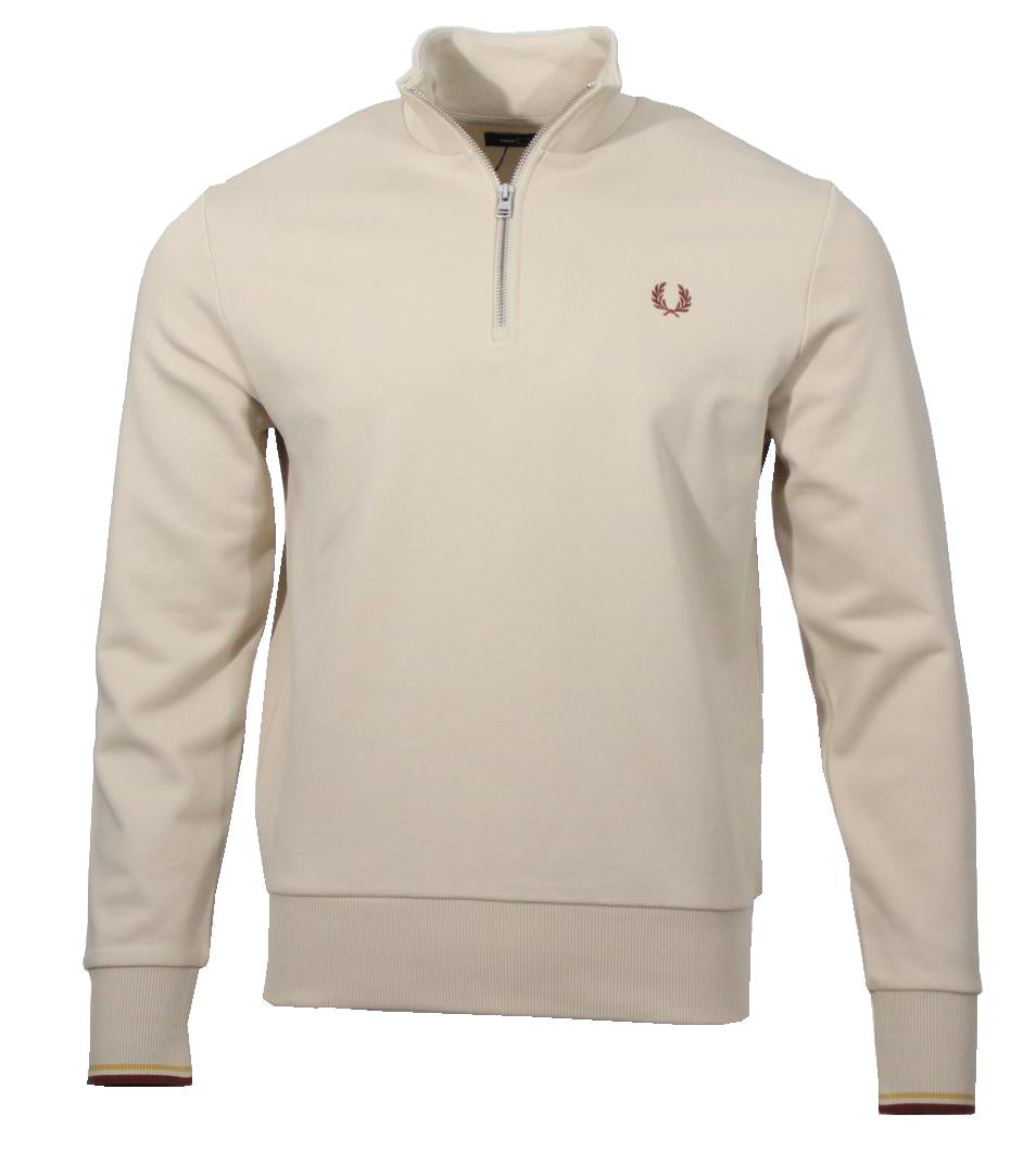Fred Perry Half-Zip Pullover - M3574 - Creme