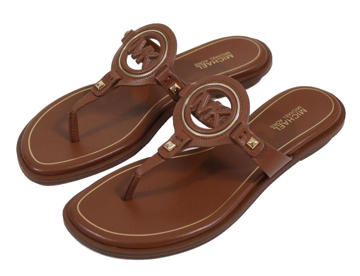 Michael Kors Damen Sandale - Aubrey Cut Out Thong - Braun