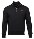 Fred Perry Half-Zip Pullover - M3574 - Schwarz