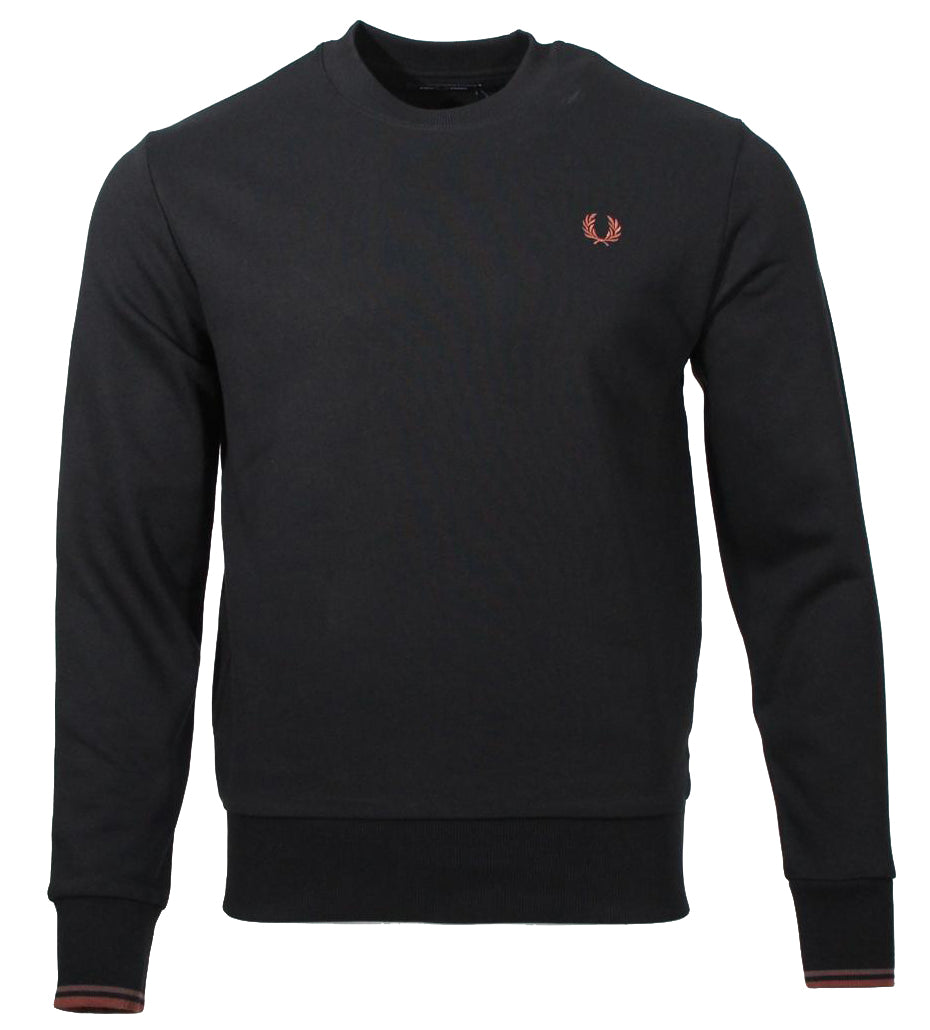 Fred Perry Rundhals Sweater - M7535 - Schwarz