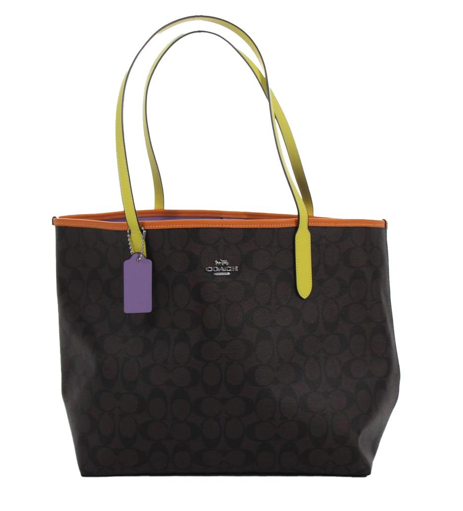 Coach City Tote Handtasche - Braun/Mehrfarbig