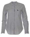 Abercrombie & Fitch Bluse - Blau/Weiß