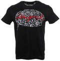 Desigual Rundhals T-Shirt - Schwarz