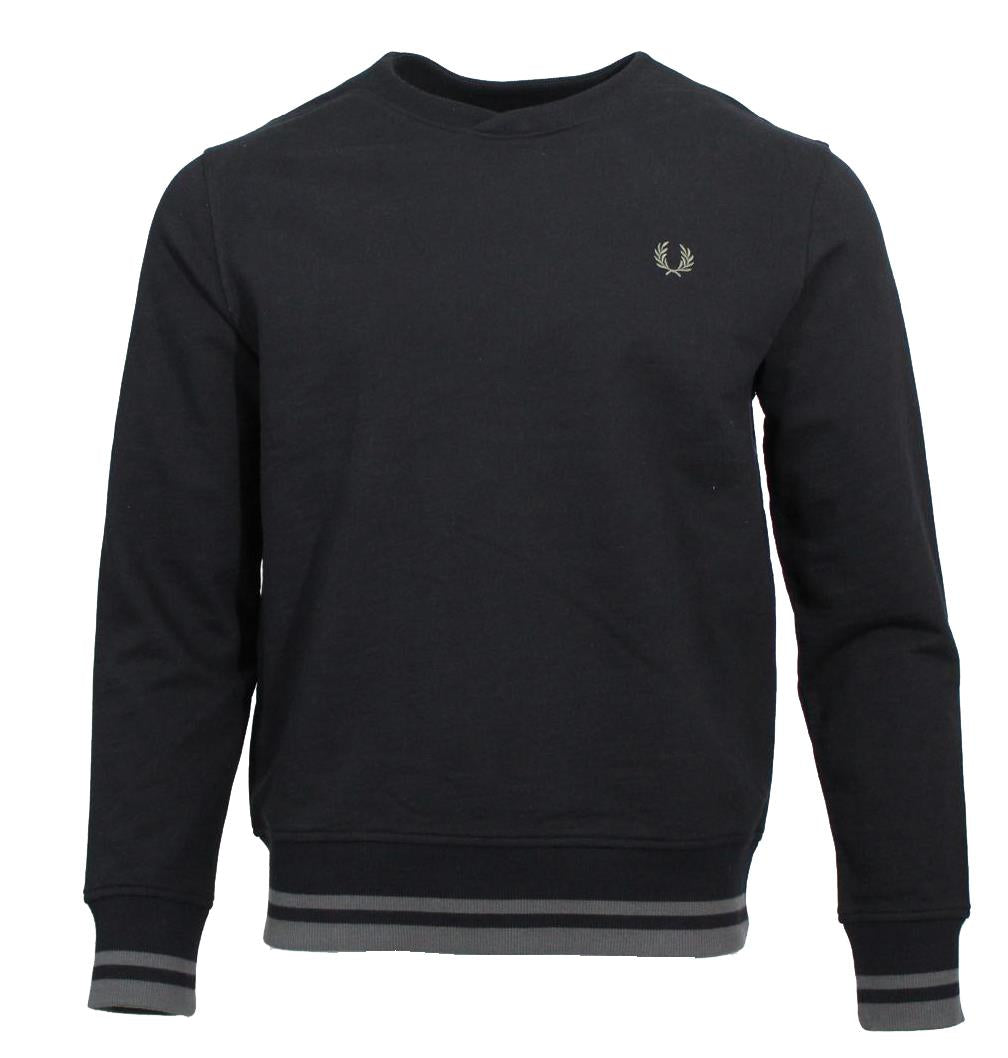 Fred Perry Rundhals Pullover - M6588 - Schwarz