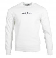 Fred Perry Rundhals Pullover - M4727 - Weiß
