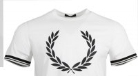 Fred Perry Rundhals T-Shirt - M5677 - Weiß S