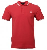 Fred Perry Polo - M3600 - Rot/Weiß