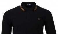 Fred Perry Langarm Polo - M1212 - Schwarz