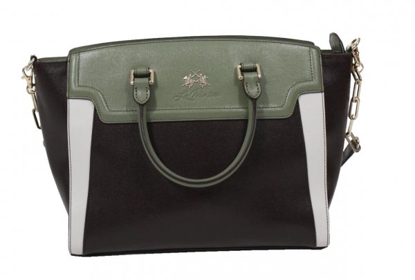 La Martina Henkeltasche - Braun/Grün