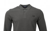 Fred Perry Langarm Polo - M6006 - Dunkelgrau