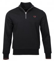Fred Perry Half-Zip Pullover - M3574 - Schwarz
