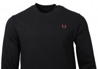 Fred Perry Rundhals Sweater - M7535 - Schwarz L
