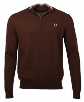 Fred Perry Half-Zip Pullover - K7624 - Braun