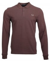 Fred Perry Langarm Polo - M6006 - Dunkelbraun L