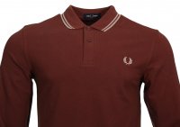 Fred Perry Langarm Polo - M3636- Kastanie
