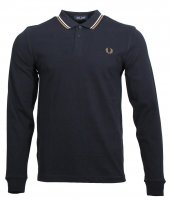 Fred Perry Langarm Polo - M3636 - Navy