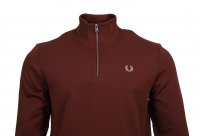 Fred Perry Half-Zip Pullover - M3574 - Kastanie