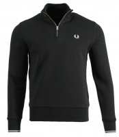 Fred Perry Half-Zip Pullover - M3574 - Schwarz