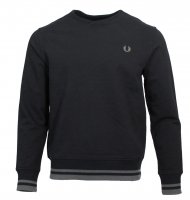 Fred Perry Rundhals Pullover - M6588 - Schwarz