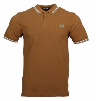 Fred Perry Polo - M3600 - Caramel/Blau/Weiß
