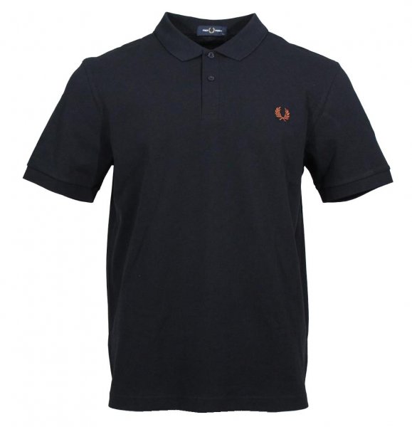 Fred Perry Polo - M6000 - Navy/Nut Flake