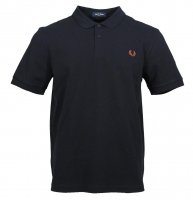 Fred Perry Polo - M6000 - Navy/Nut Flake