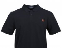 Fred Perry Polo - M6000 - Navy/Nut Flake