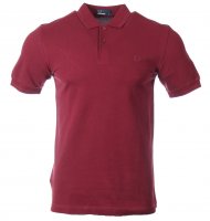 Fred Perry Kurzarm Polo - M3600 - Weinrot/Weinrot