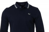 Fred Perry Langarm Polo - M9601 Navy