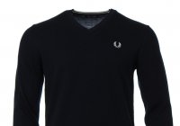 Fred Perry V-Neck Pullover - Navy - K7600