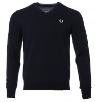 Fred Perry V-Neck Pullover - Navy - K7600 M