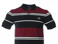 Fred Perry Polo M8537 Weinrot M