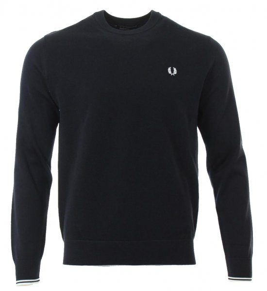 Fred Perry Rundhals Pullover - Navy - K5516