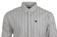 Abercrombie & Fitch Hemd - Weiß gestreift