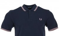Fred Perry Polo - M3600 - Navy/Pink XL